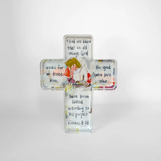 Acrylic Cross | Romans 8:28
