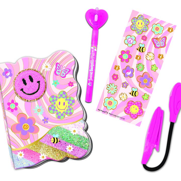 Girl's Secret Journal Fun | Groovy Flower