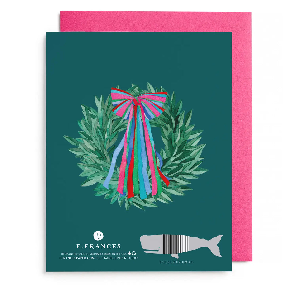Boxed Card Set | Colorful Bow Wreath