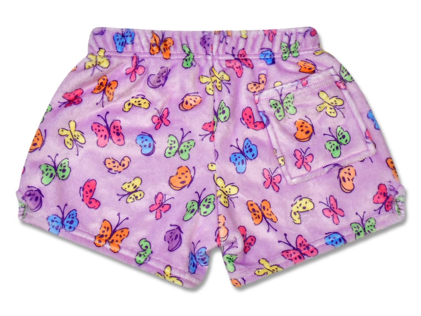 Plush Shorts | Bright Butterflies