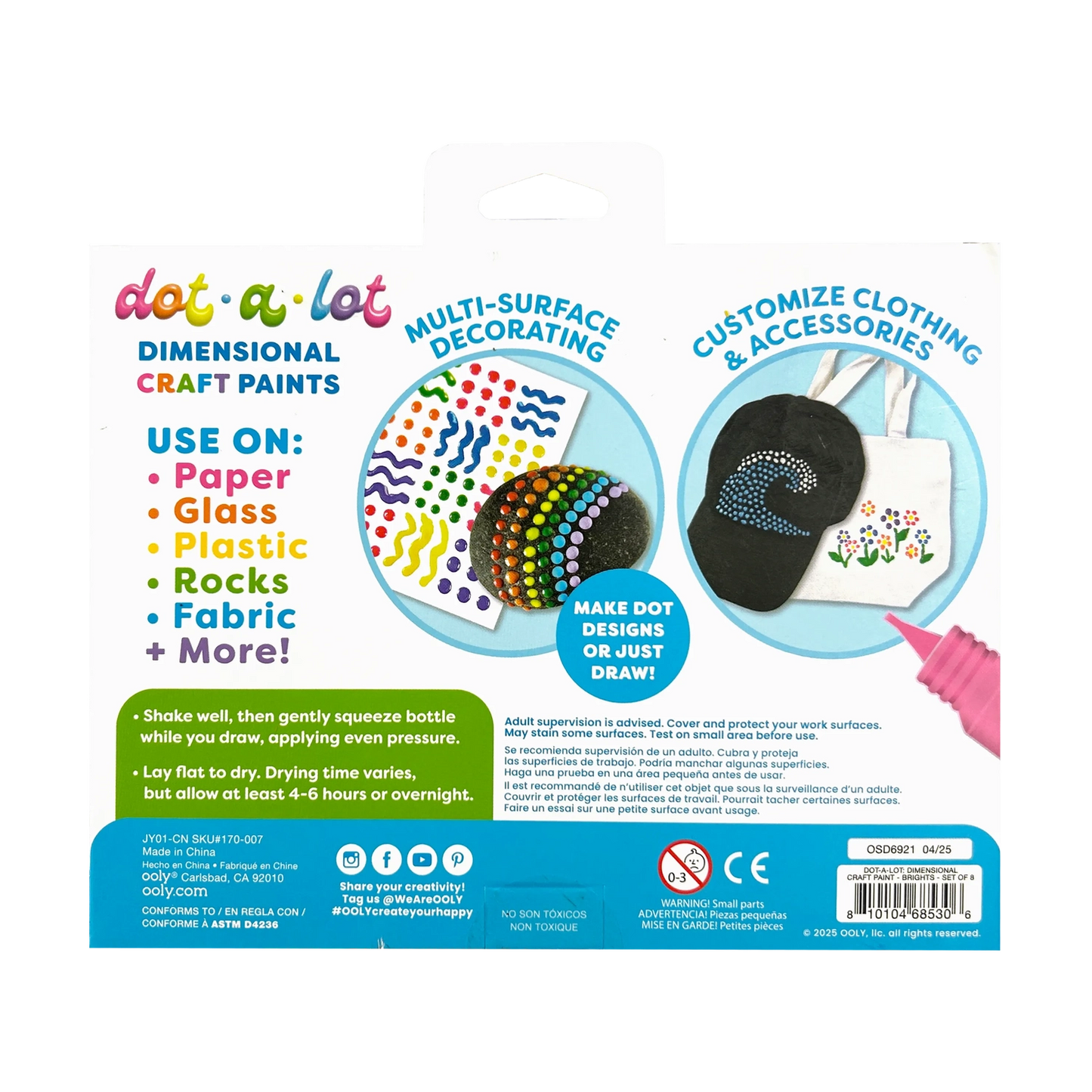 Dot-A-Lot: Dimensional Craft Paint - Bright