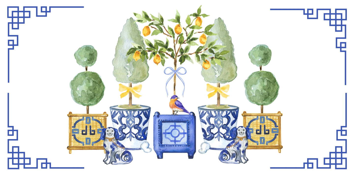 Acrylic Trinket Tray Inserts | Chinoiserie Vol 2