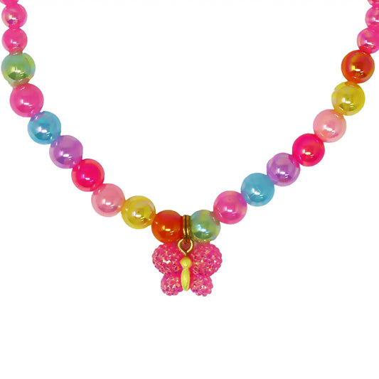 Sparkle Butterfly Necklace & Bracelet Set
