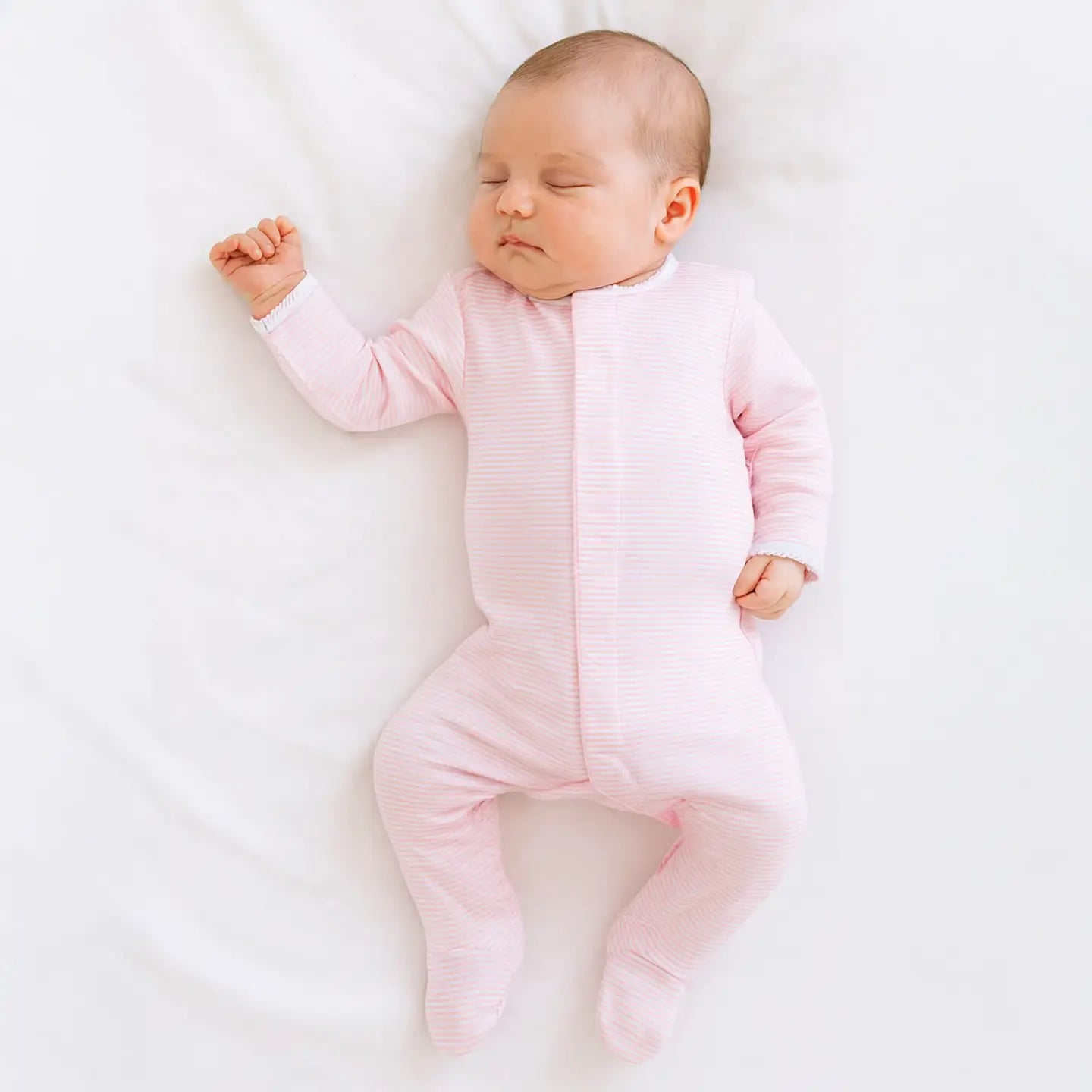 Footie | Pink Stripes