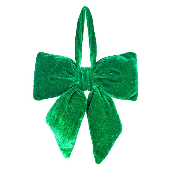 Evelyn Bow Ornament | Green