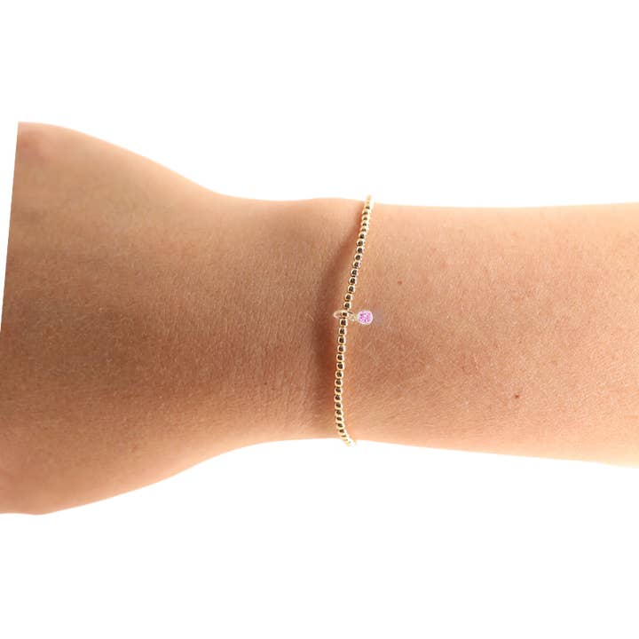 Birthstone Charm Bracelet | October