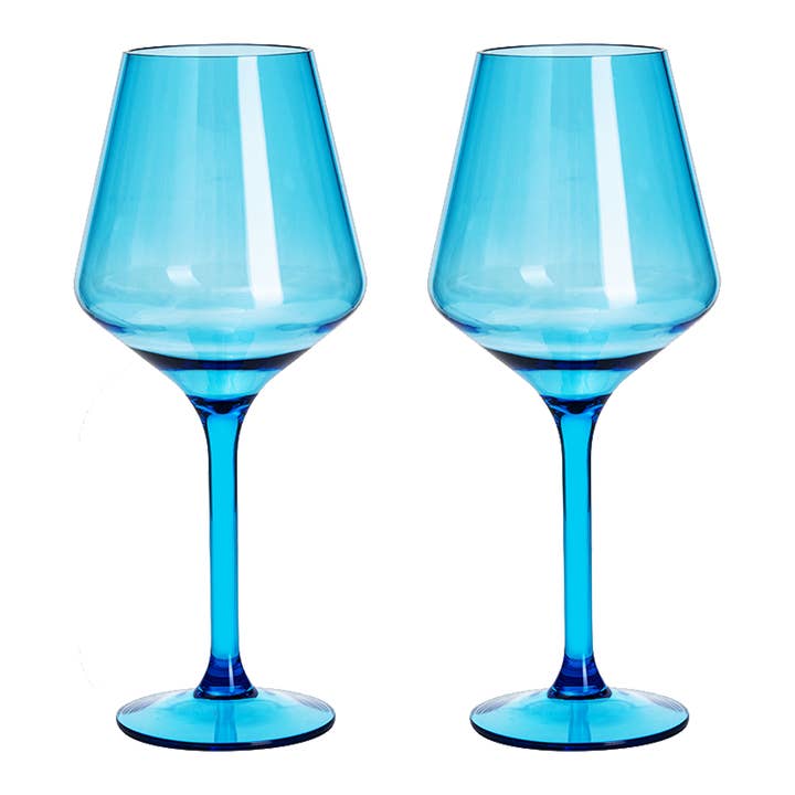 Unbreakable Floating Wine Glass | Blue