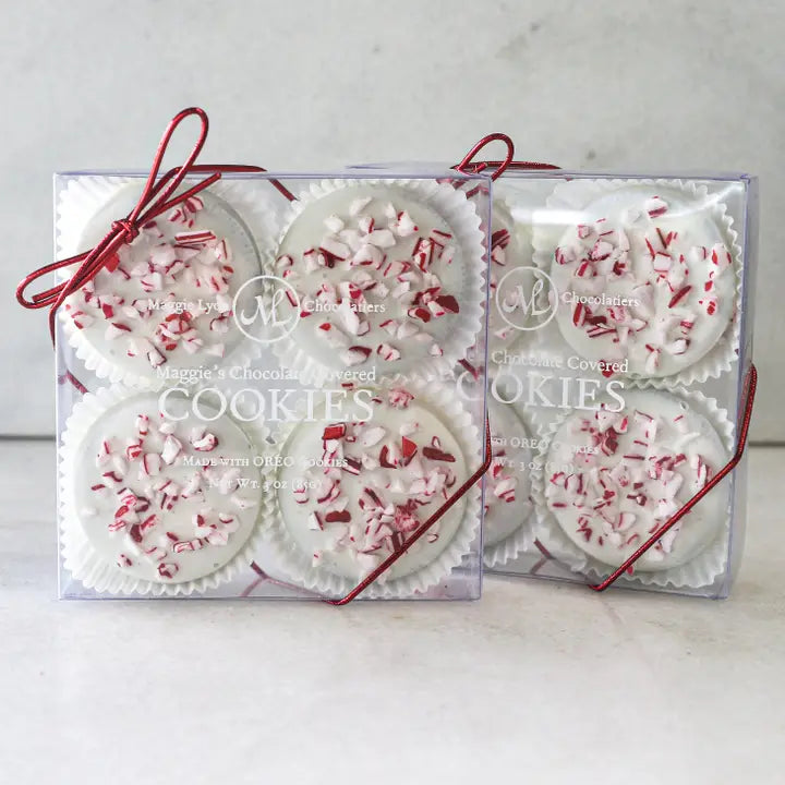 Maggie's White Chocolate Covered Cookies | Peppermint