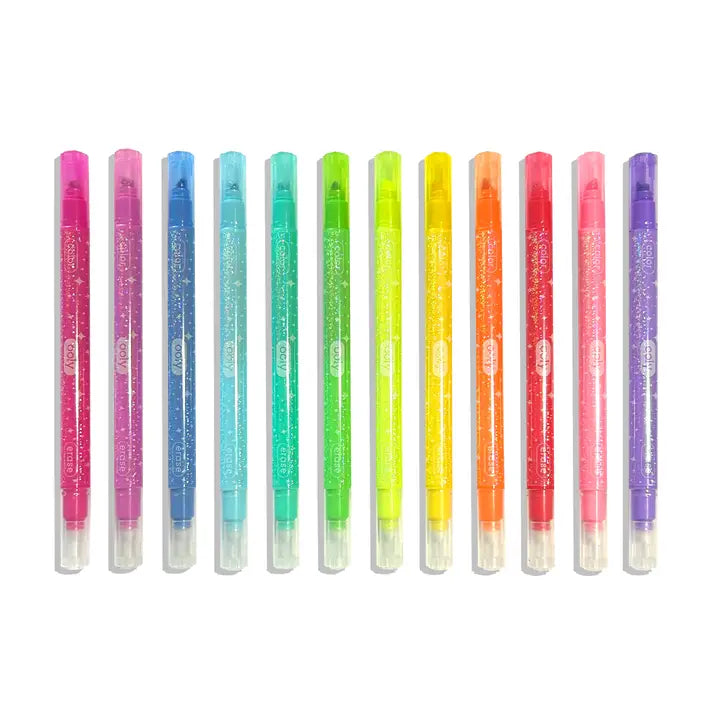 Glittery Erasable Markers | Make No Mistake!