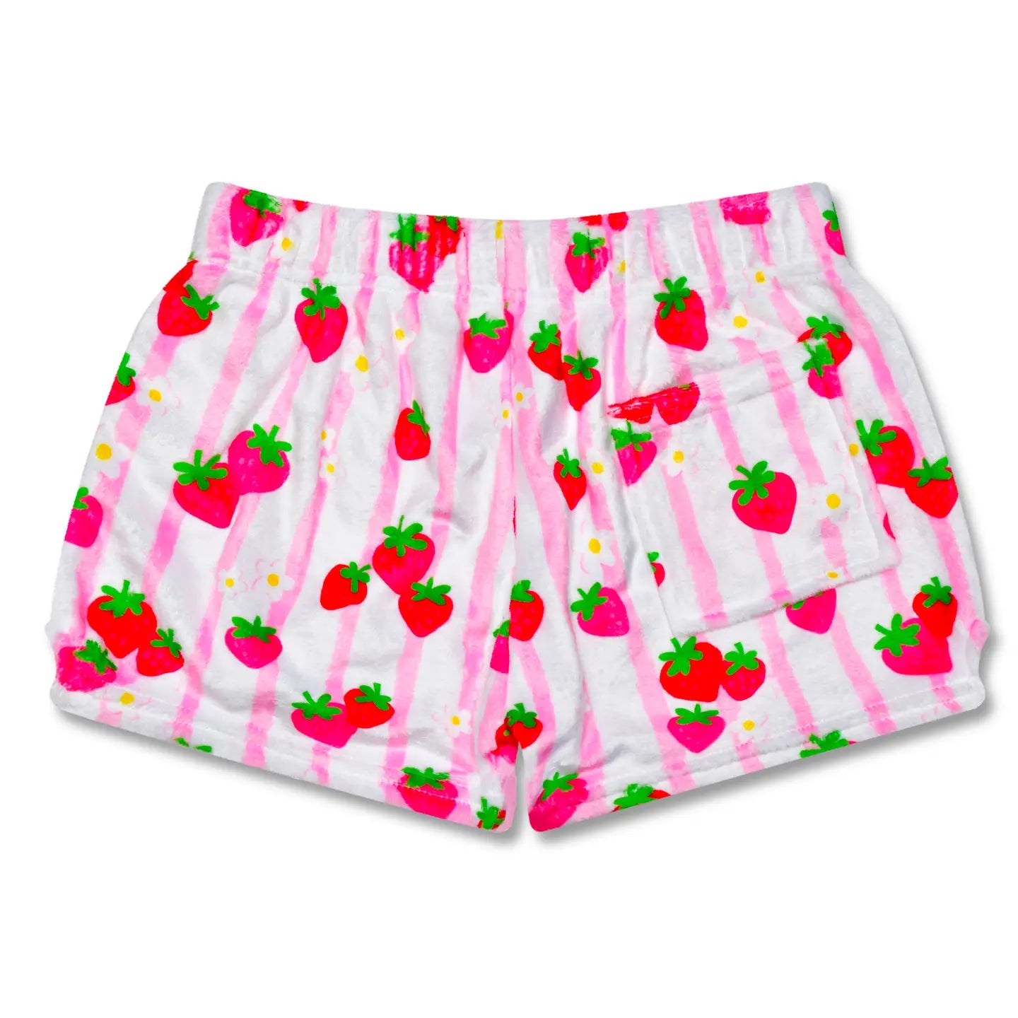 Plush Shorts | Strawberry Stripes