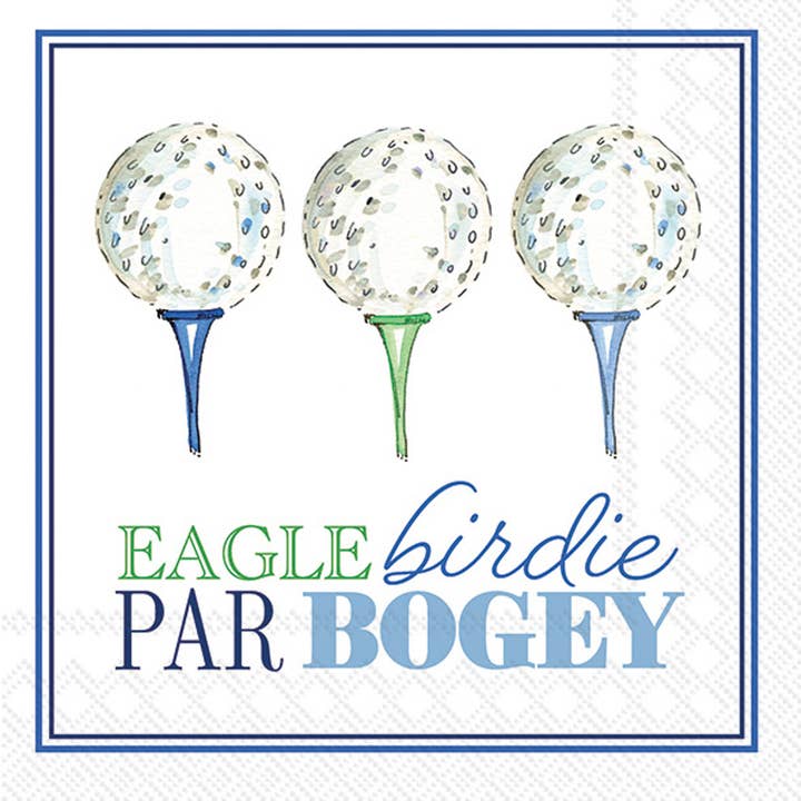 Cocktail Napkins | Eagle Birdie Par Bogey