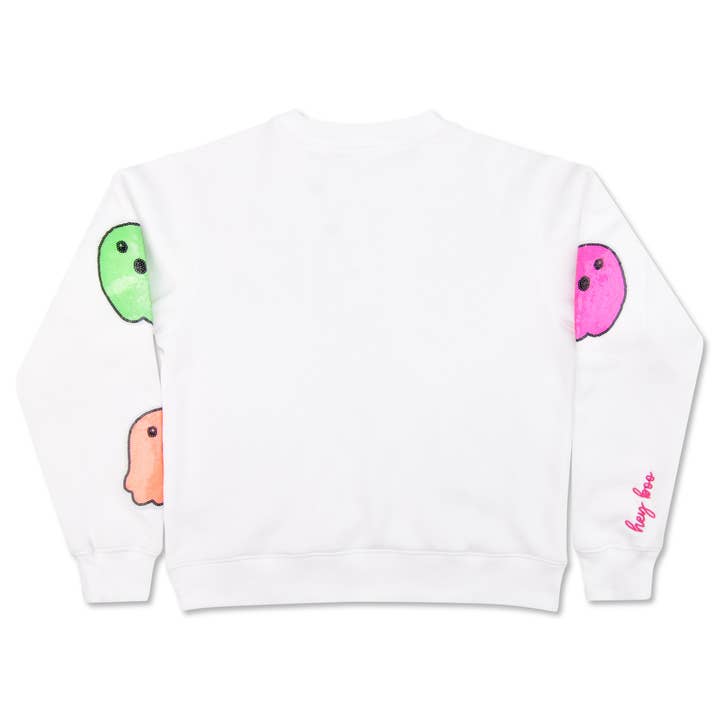 Kids Boo Crew White Sweatshirt