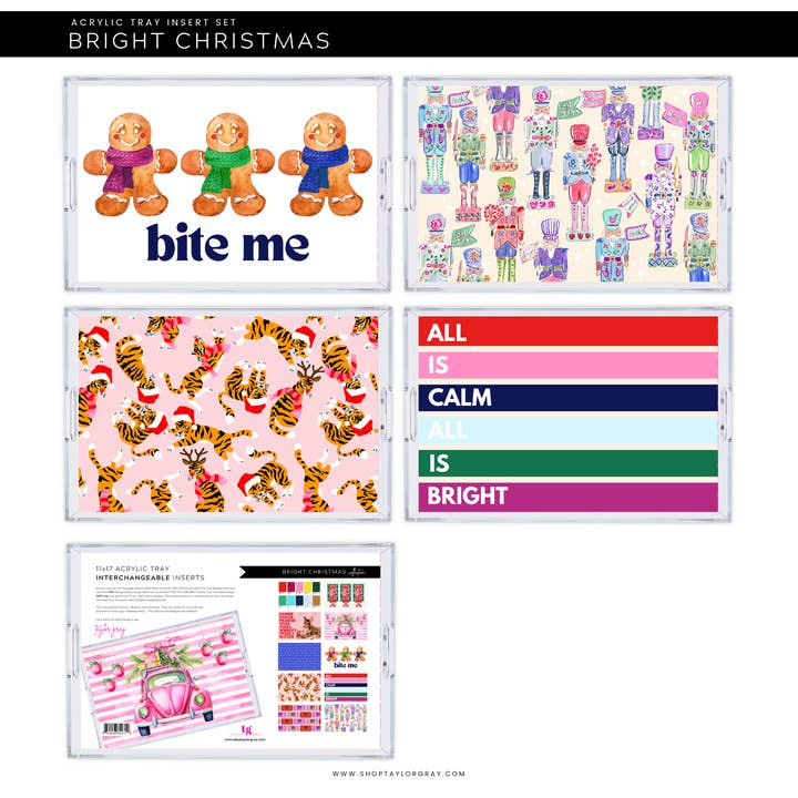 Acrylic Tray Inserts | Bright Christmas