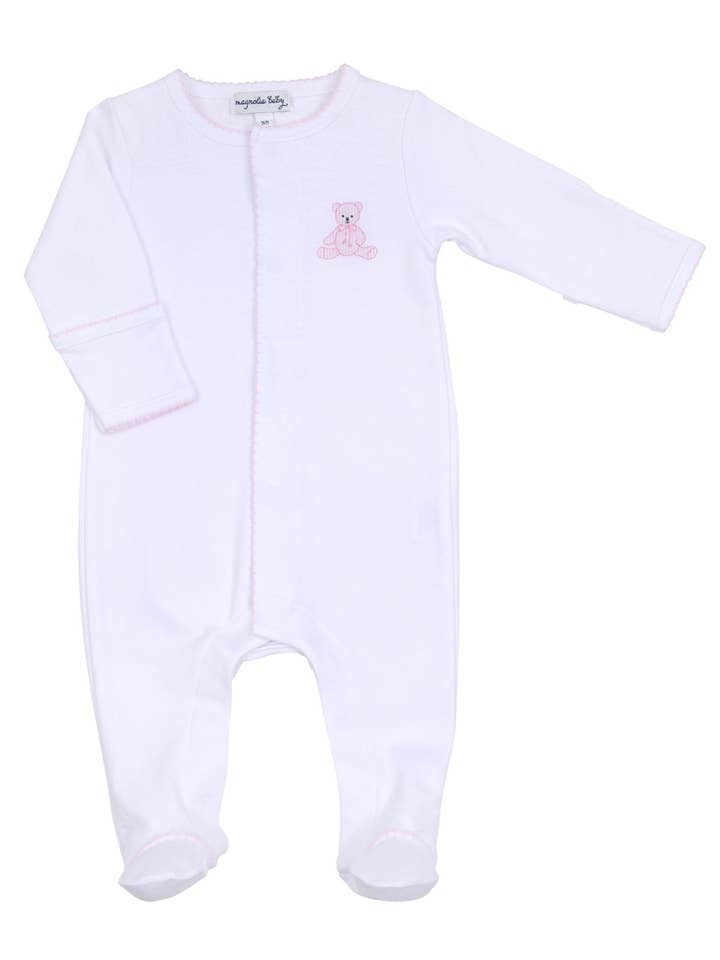Teddy Footie | Pink
