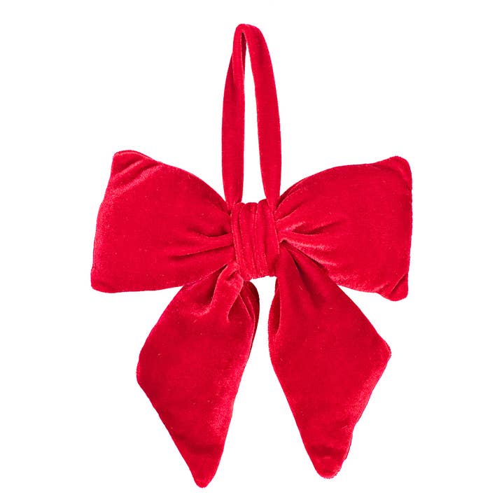 Evelyn Bow Ornament | Red