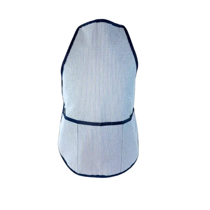 Art Smock | Navy Seersucker