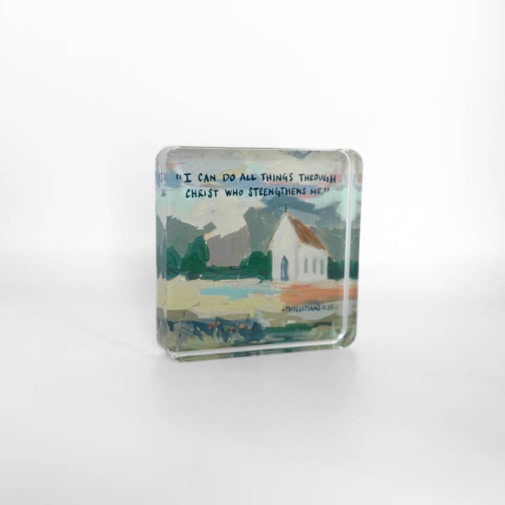 Acrylic Scripture Block | Phillipians 4:13