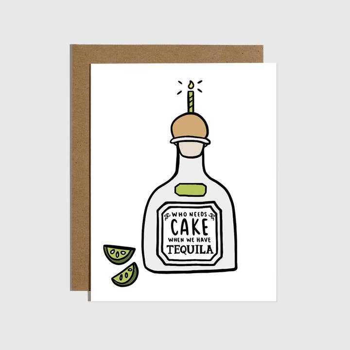 Birthday Card | Cake Tequila