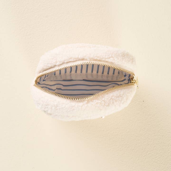 Square Teddy Pouch | Seashells & Pearls