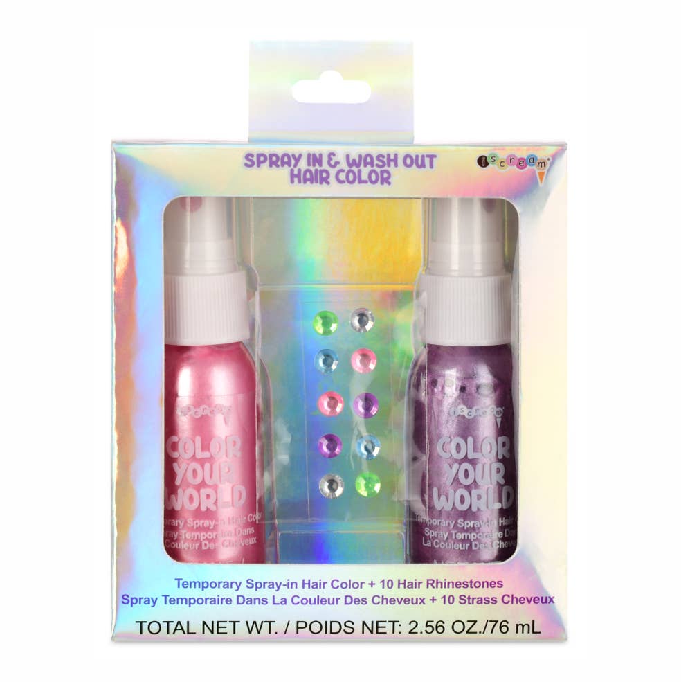 Sparkle Hair Color & Rhinestones
