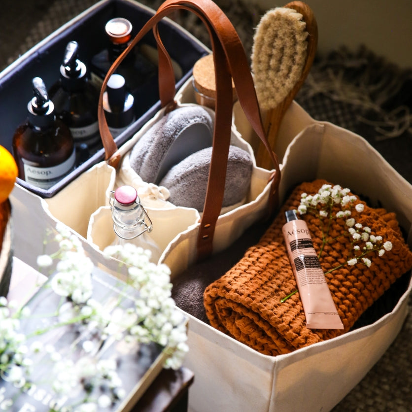 Heavy Canvas Grocery Tote | Natural