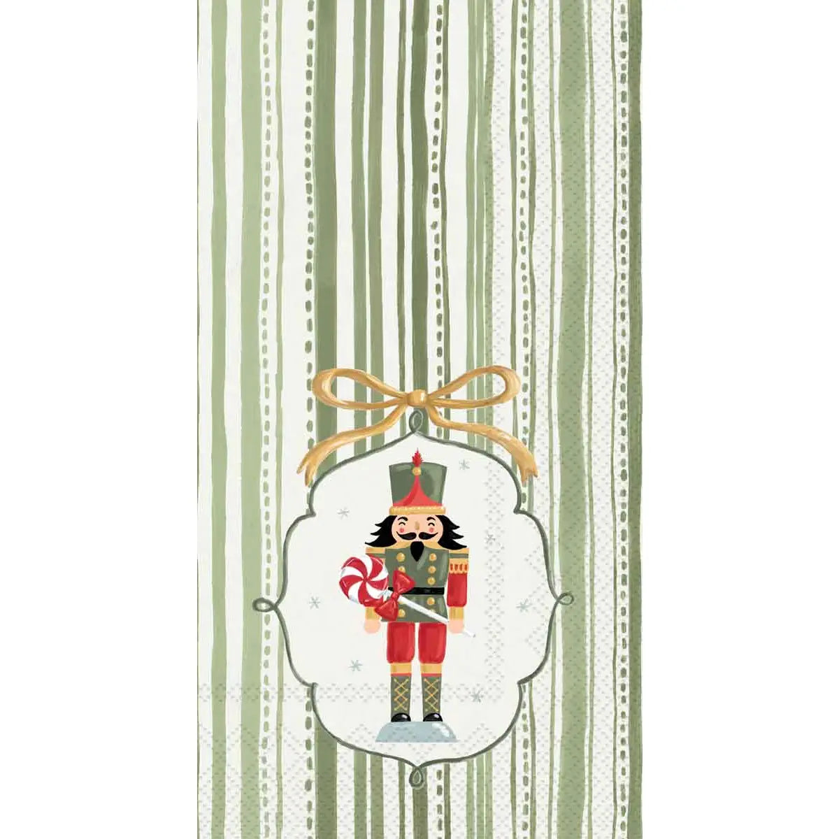 Guest Towels | Frosty Nutcracker Green