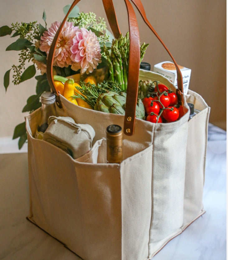 Heavy Canvas Market Tote | Natural
