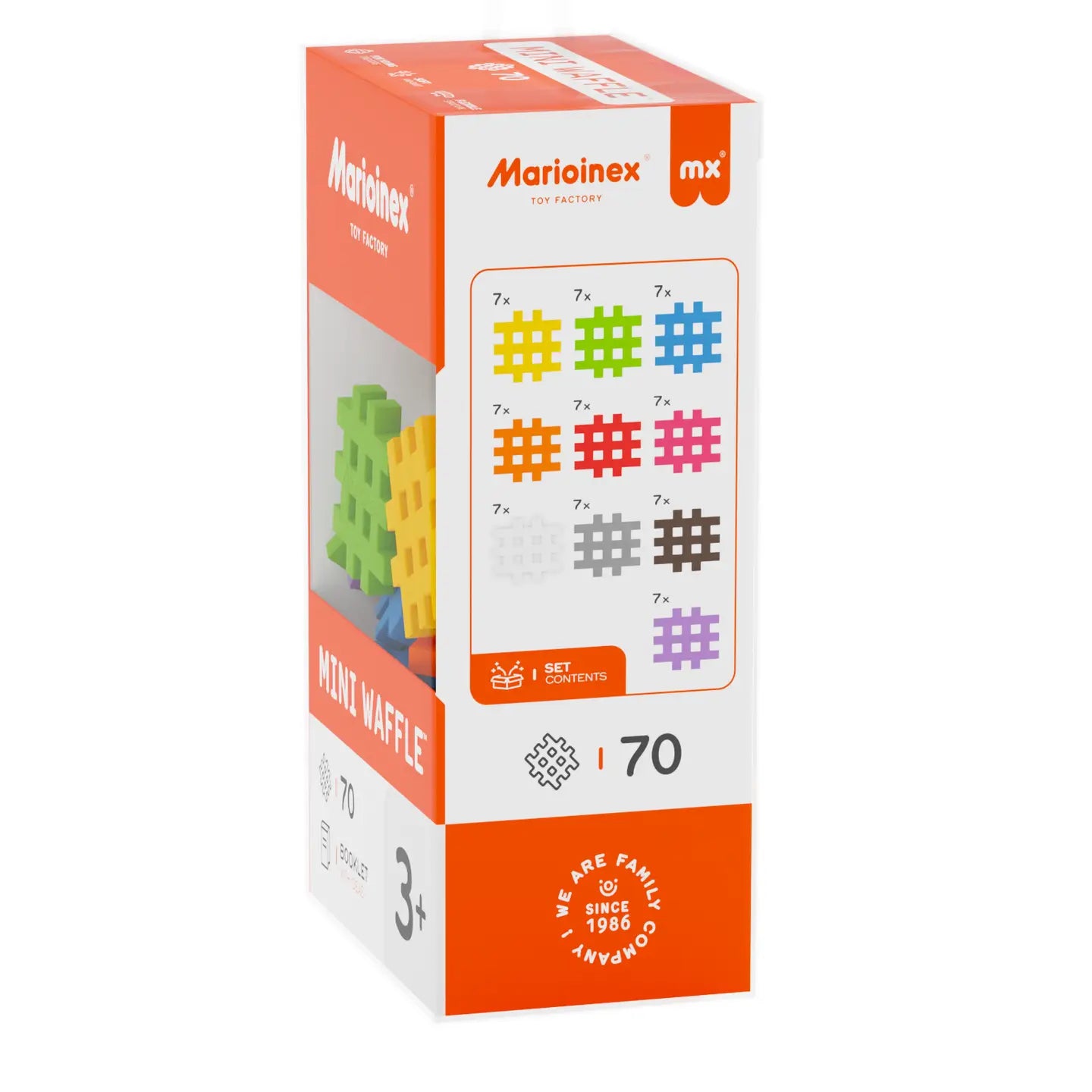 Marioinex Mini Waffle | 70 Pcs