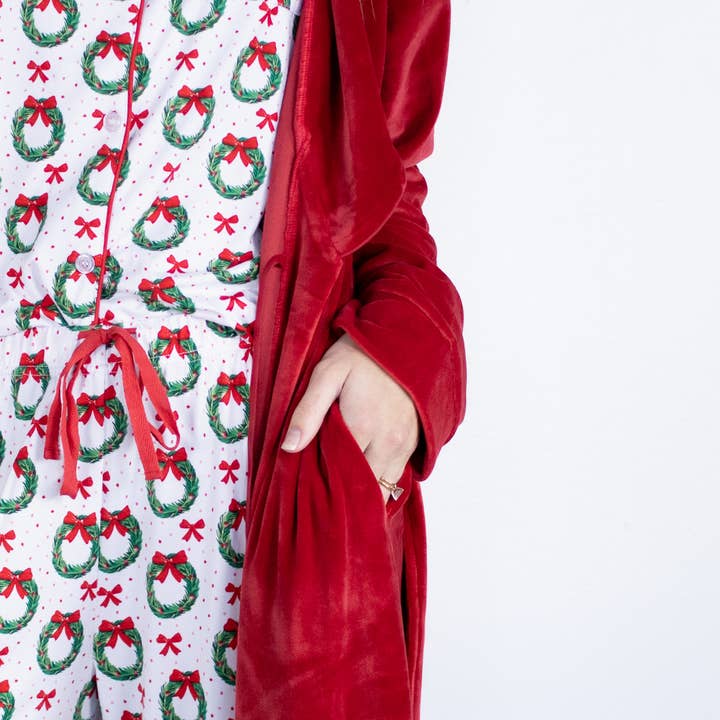 Classic Harbin Robe | Dark Red