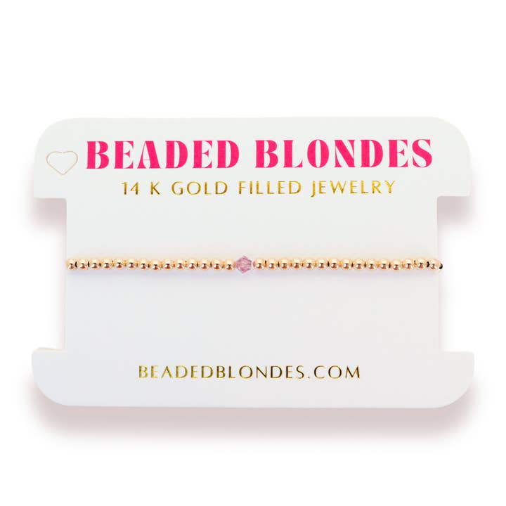 Birthstone Swarovski Crystal Bracelet | June