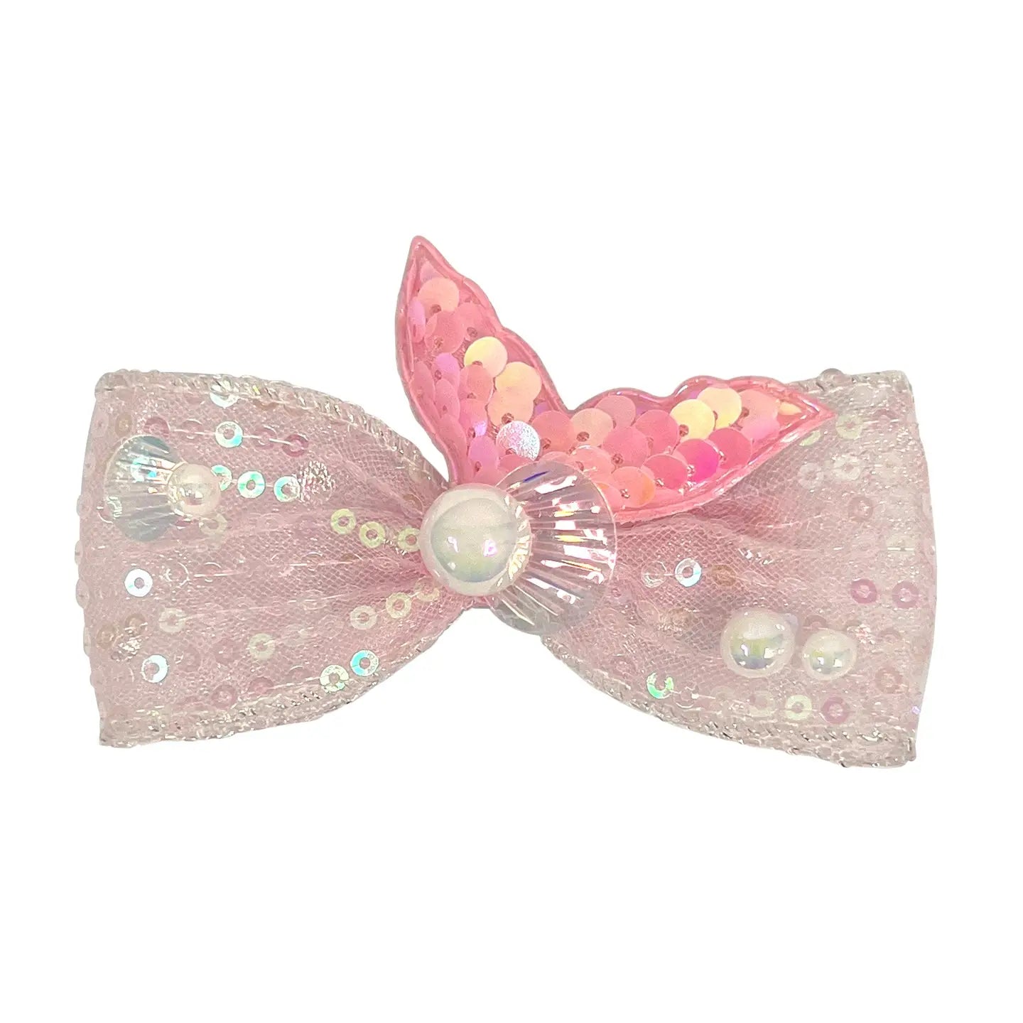 Mermaid Tail Bow Hair Clips