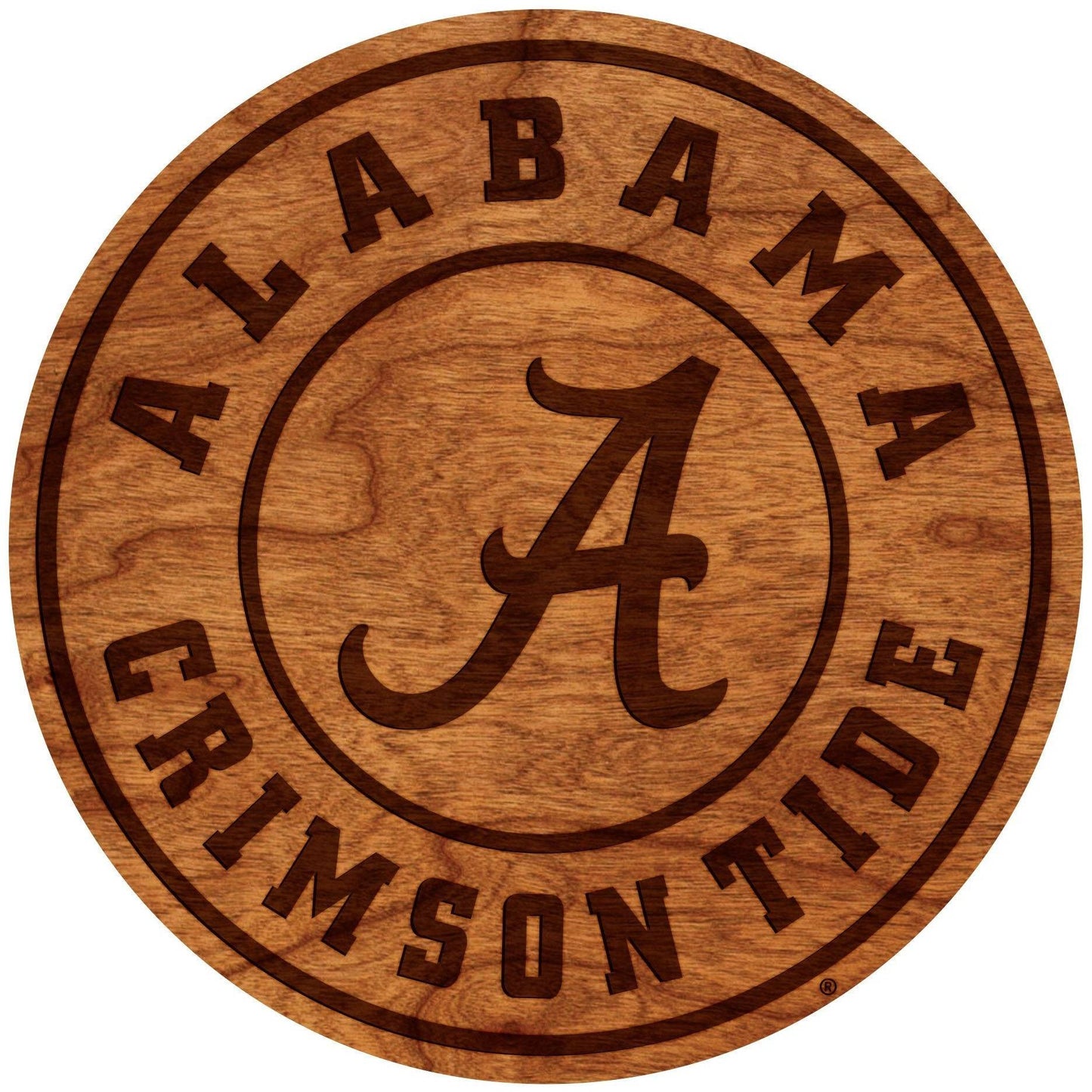 Alabama Circular Logo Cherry Coaster