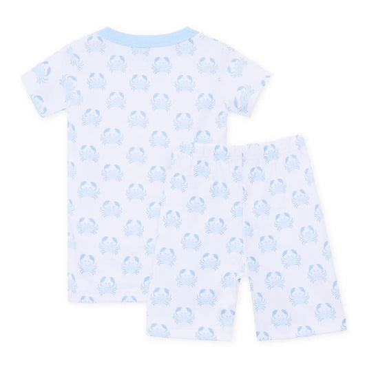 Little Crawlers Short Pajamas | Light Blue