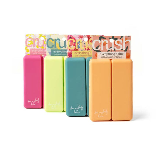 Crush Everything's Fine Pill & Vitamin Case | Assorted Colors