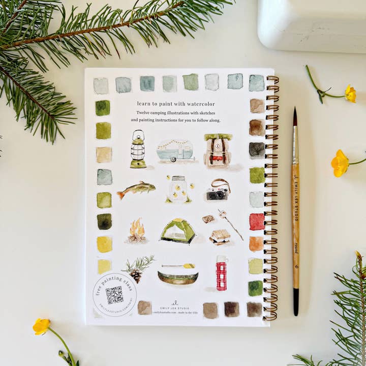 Watercolor Workbook | Camping