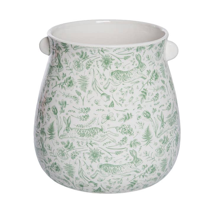 Rustic Ceramic Easter Planter Pot