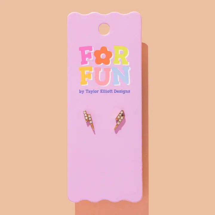 Stud Earrings | Lightning Bolts