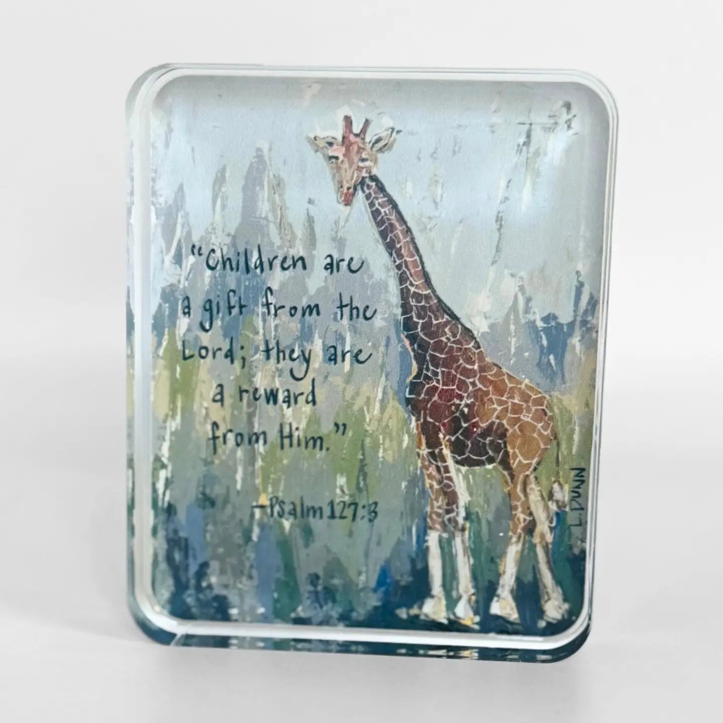 Acrylic Scripture Block | Psalm 127:3