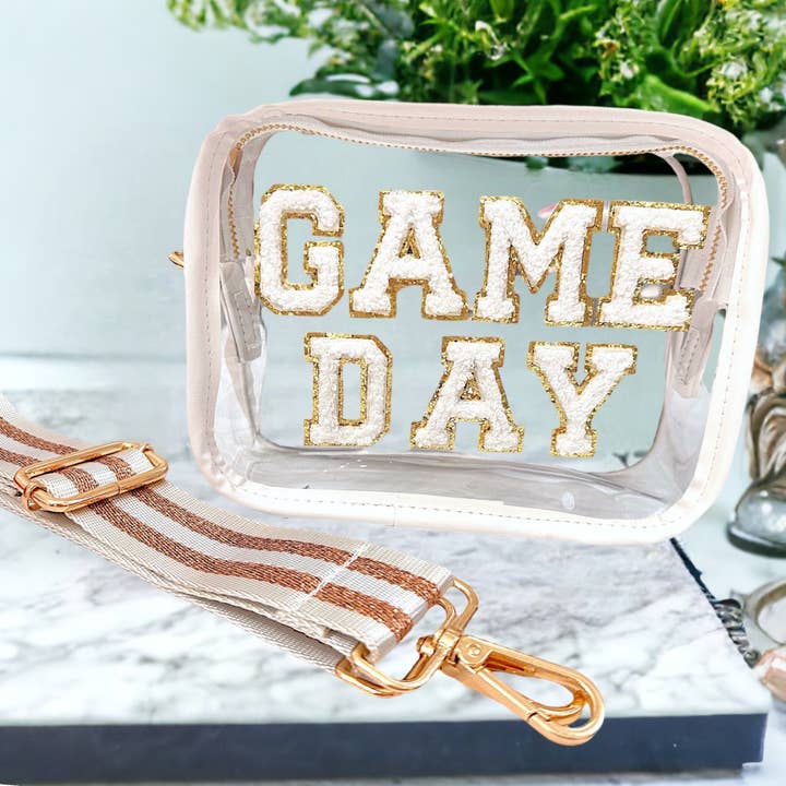 Game Day Bag | White/Gold