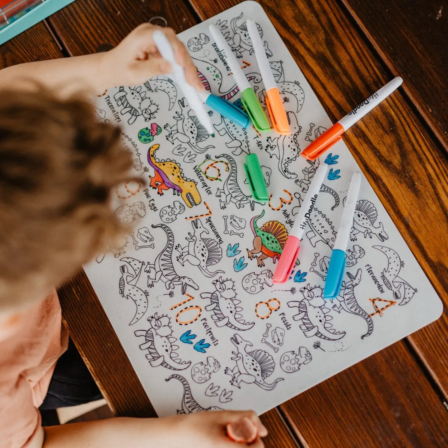 Classic Coloring & Doodle Mat | Dinoroar