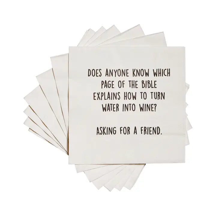 Cocktail Napkins | Which Page of the Bible?
