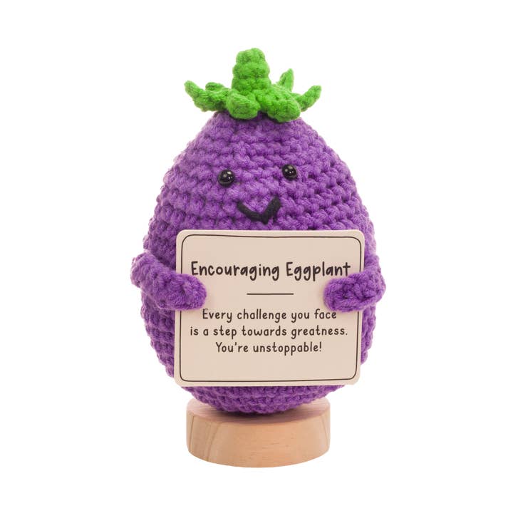Crochet Friends | Encouraging Eggplant