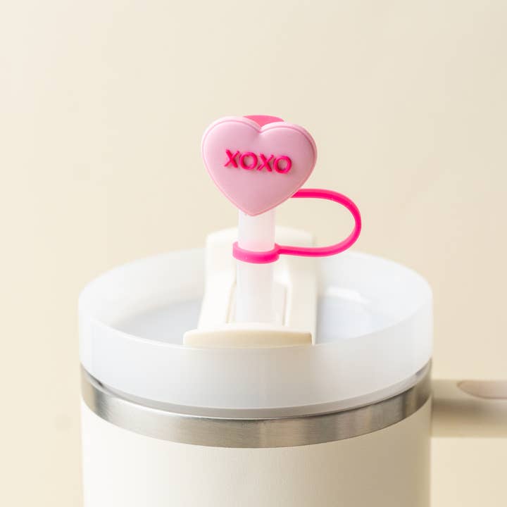 Straw Topper Set | Hugs & Kisses