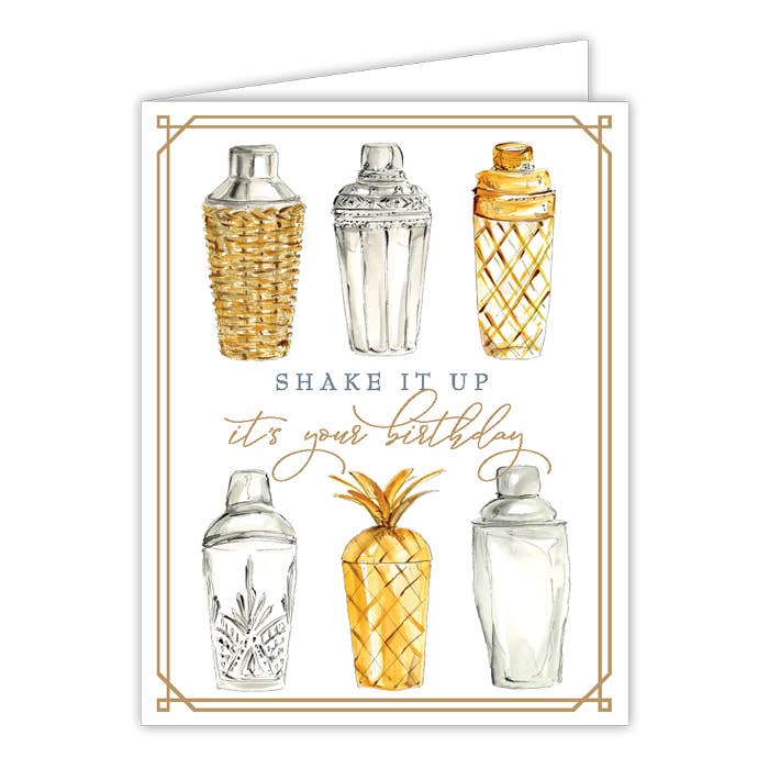 Greeting Card | Birthday | Cocktail Shakers