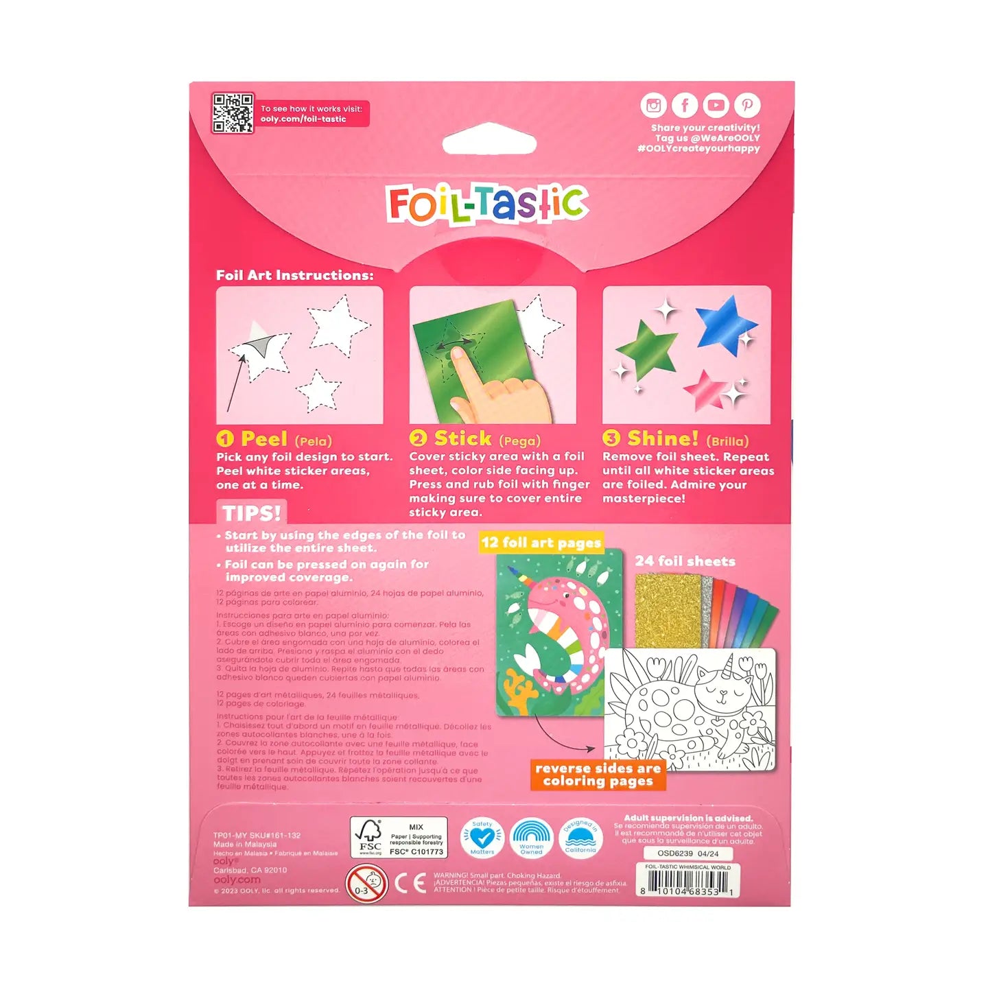 Foil-Tastic: Foil Art & Coloring Fun - Whimsical World