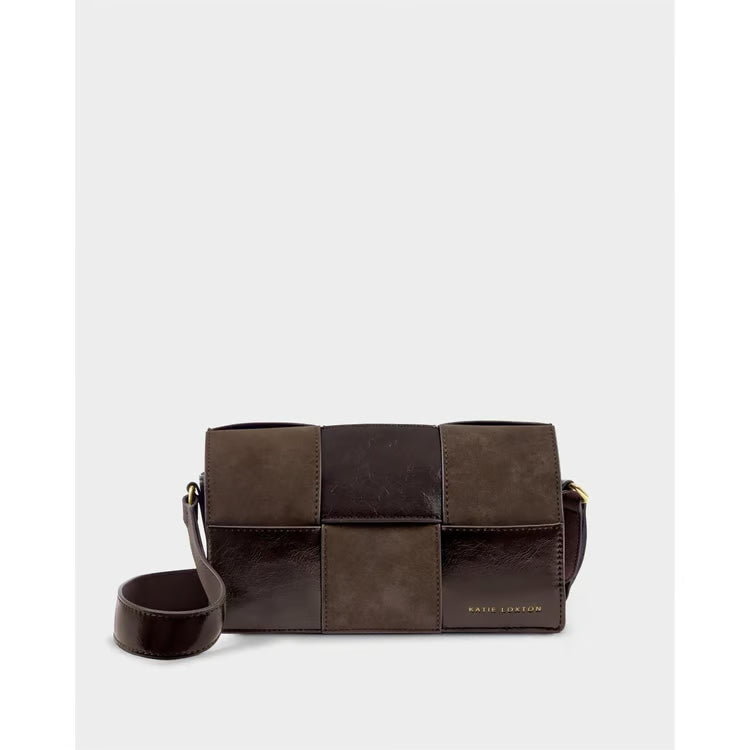 Taya Suedette Crossbody Bag | Bitter Chocolate