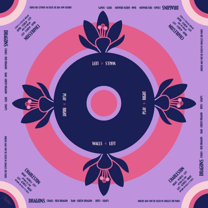 Mahjong Mat | Lilac Preppy Soiree