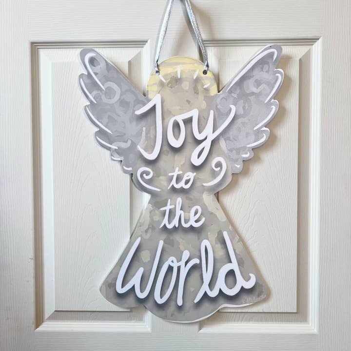Door Hanger | Joy To the World Angel