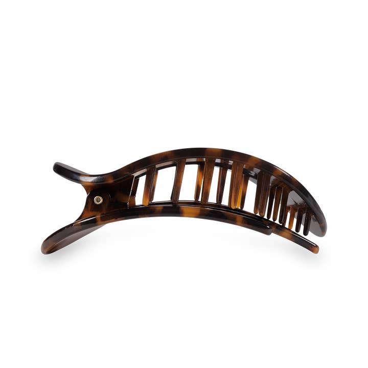 Teleties Flat Round Hair Clip | Tortoise | Assorted Sizes