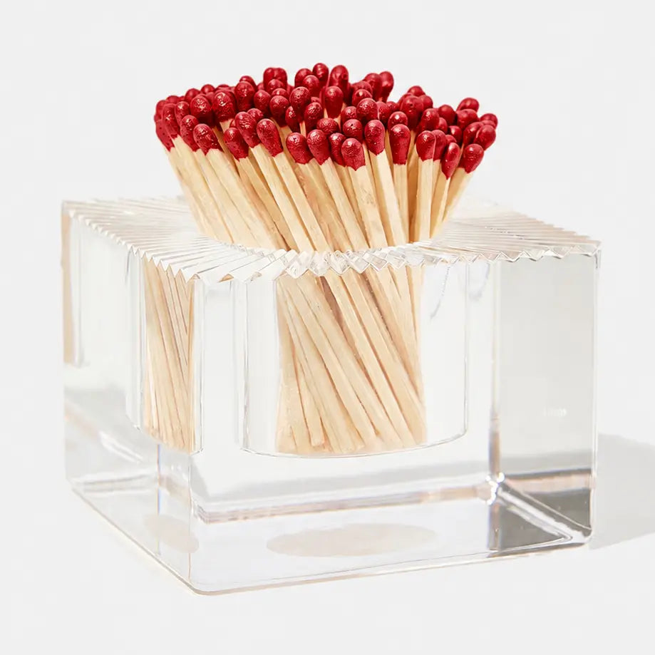 Square Match Striker | Metallic Red Matches